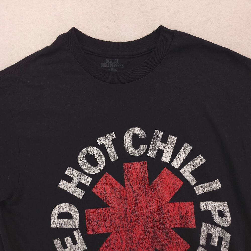Red Hot Chili Peppers Band Graphic Casual T Shirt Adult Mens Size S Black